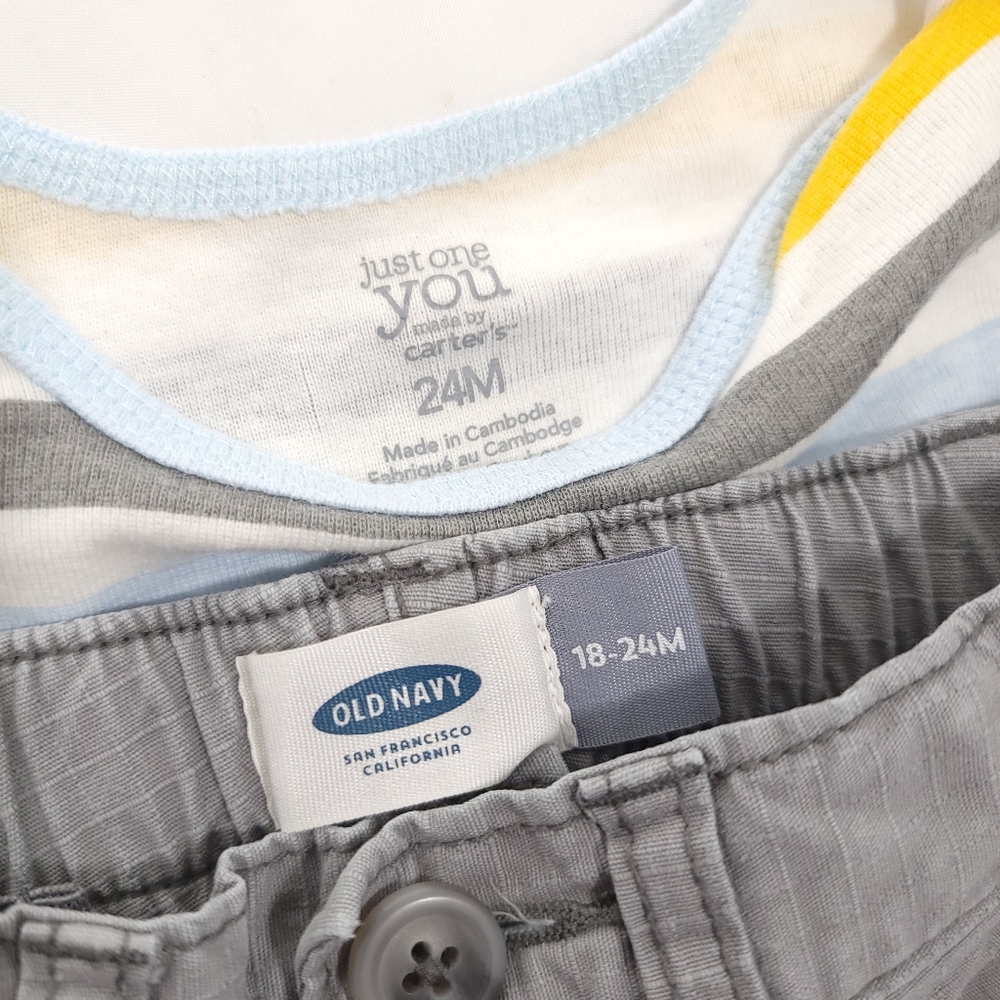 Old Navy & Carters Koala Shorts & Short Sleeve Outfit Sz 18 - 24 Months - Picture 4 of 4